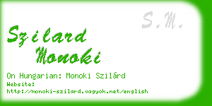szilard monoki business card