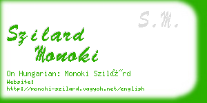 szilard monoki business card